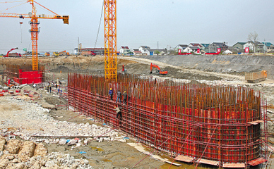 北排施工正酣，建設工程有序推進